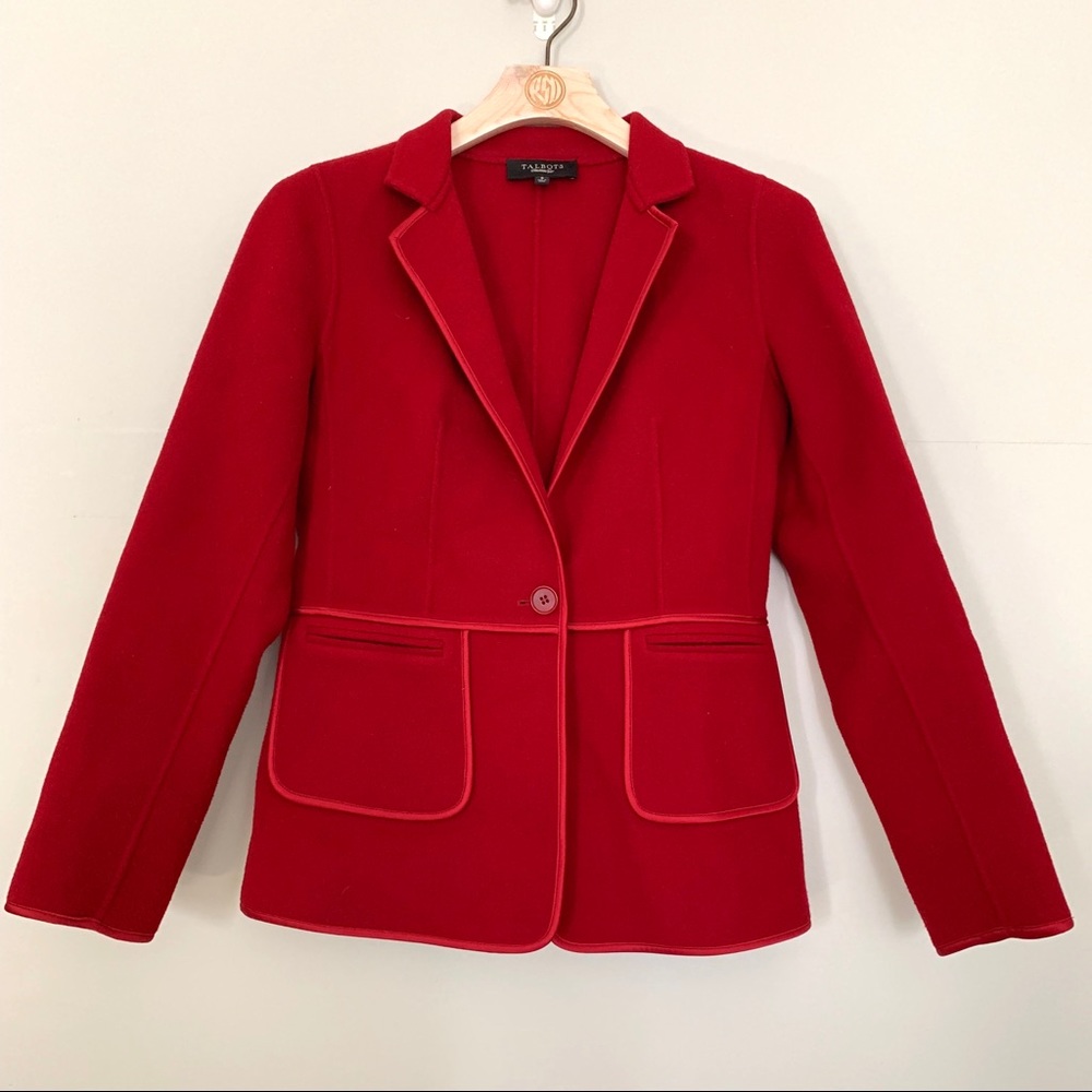Talbots Wool Blend Blazer Coat